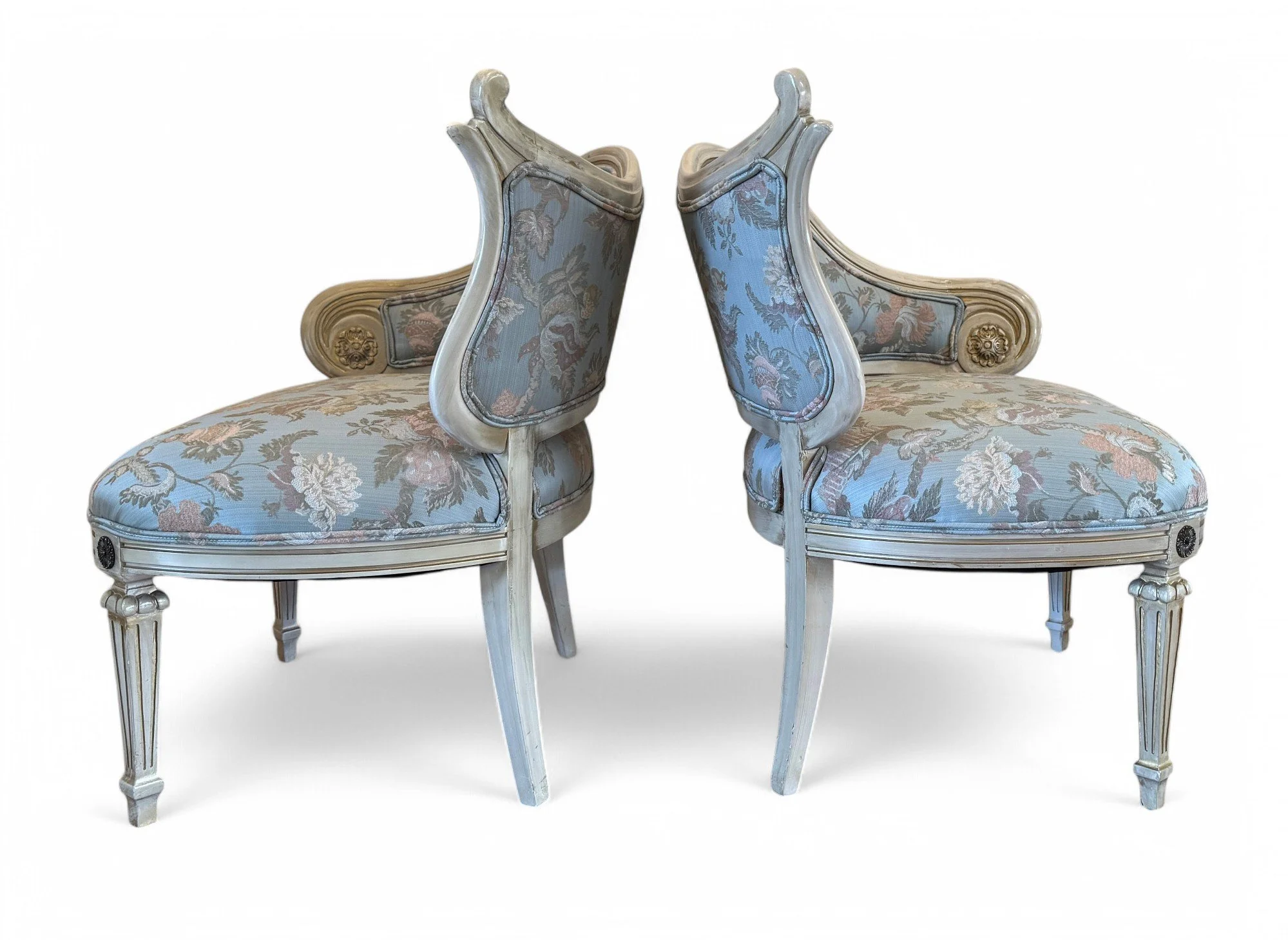 Encore Furniture Gallery-Pair - Maison Jansen Inspired Asymmetric